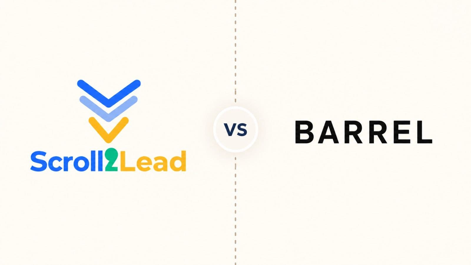 Abstract cover artwork for the article: Scroll2Lead vs Barrel: probably the wrong comparison