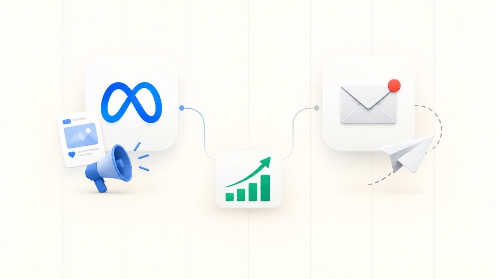 Abstract cover artwork for the article: Paid social or outbound: which builds pipeline faster for a B2B software company?