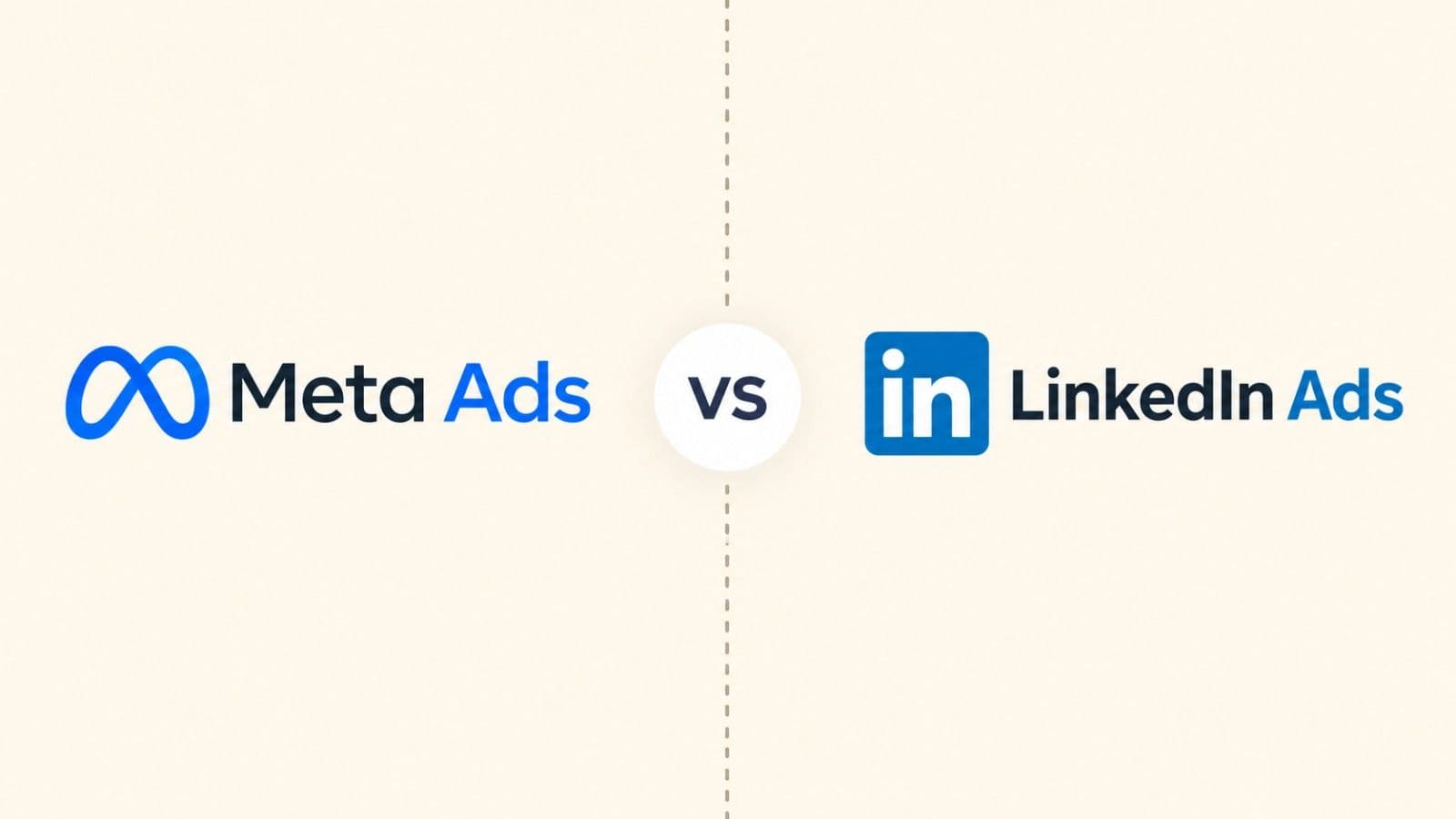 Abstract cover artwork for the article: Meta vs LinkedIn ads for B2B software: which is worth the money?