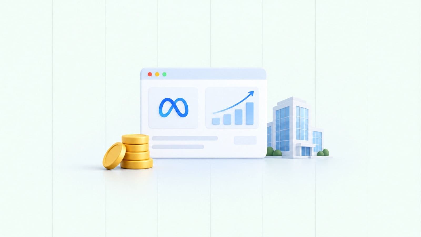Abstract cover artwork for the article: What is the minimum Meta ads budget for a B2B company?