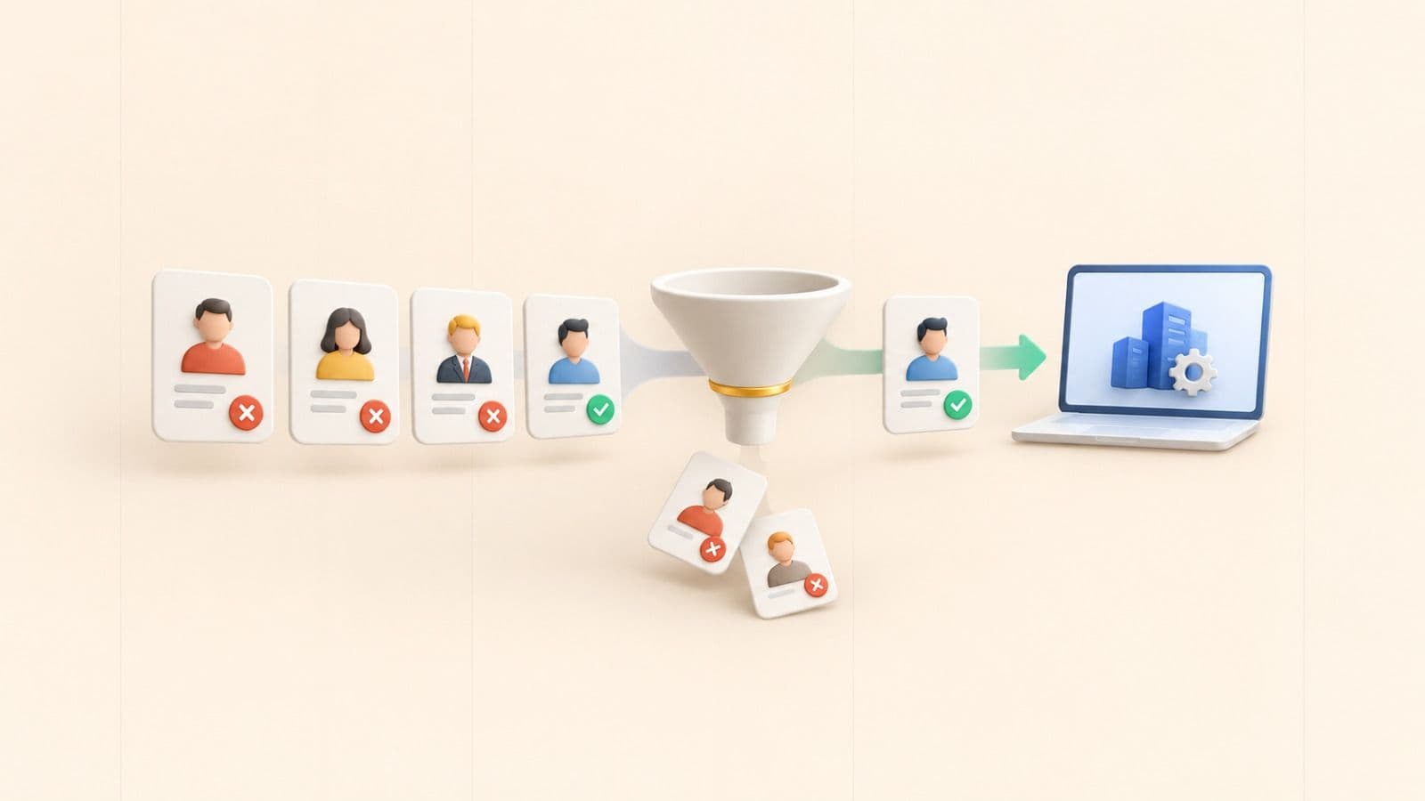 Abstract cover artwork for the article: Lead generation for IT services companies: why the leads are the wrong ones